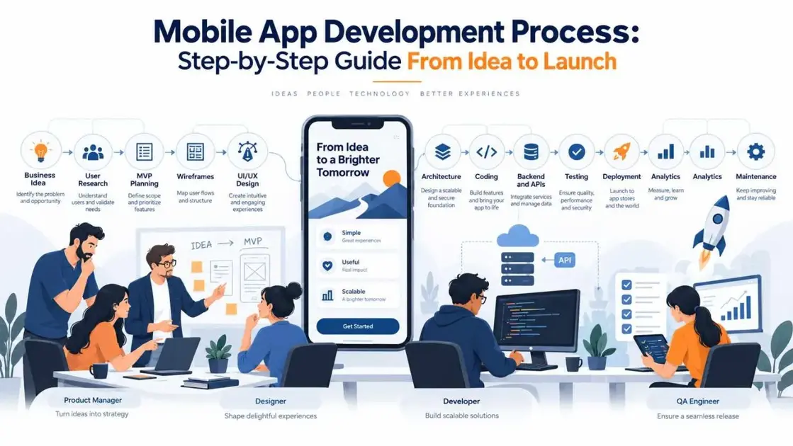 Mobile App Development Process: A Step-by-Step Guide From Idea to Launch